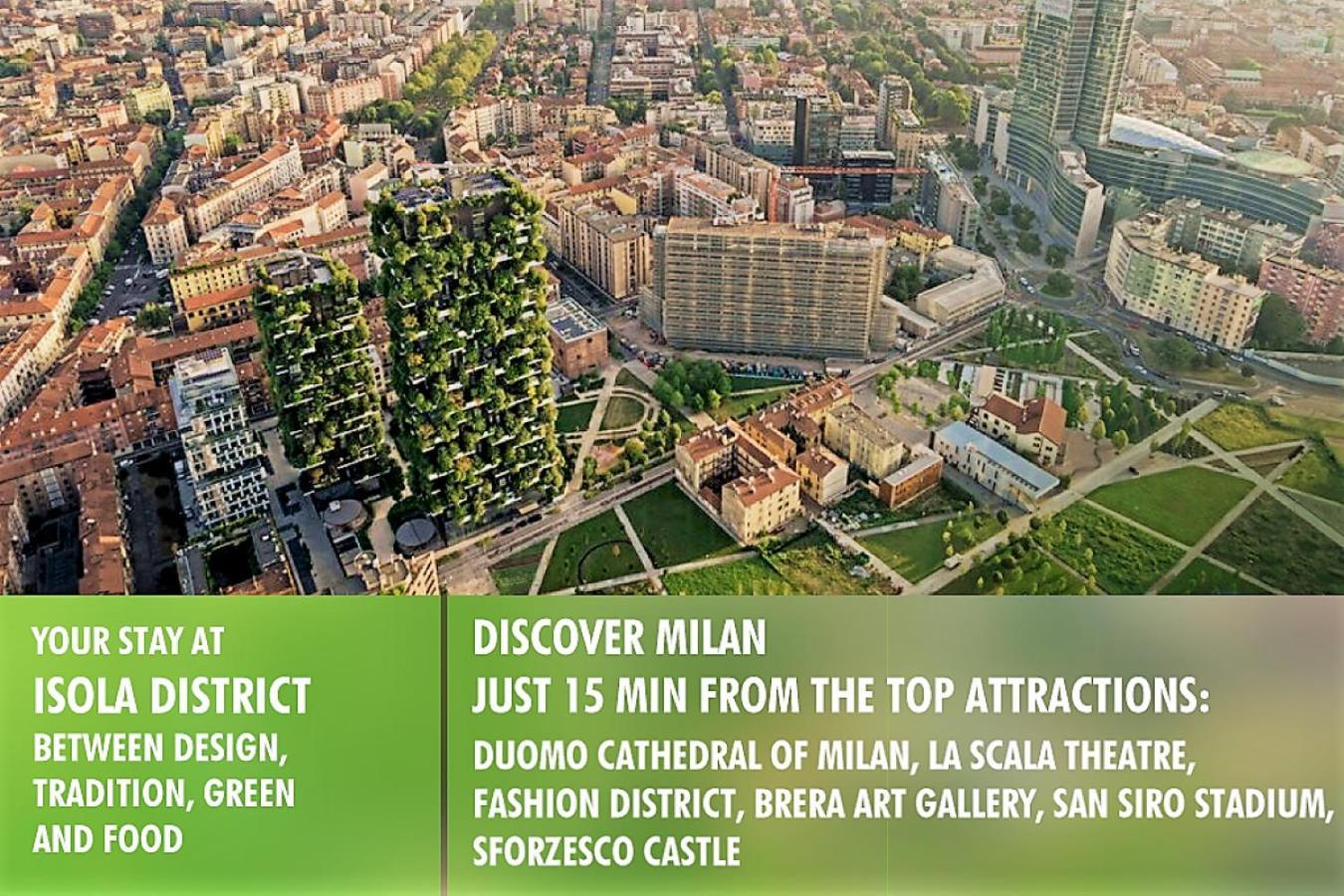 "La Milanese" Modern Apartment, 100 Meters From Metro Isola Exterior photo